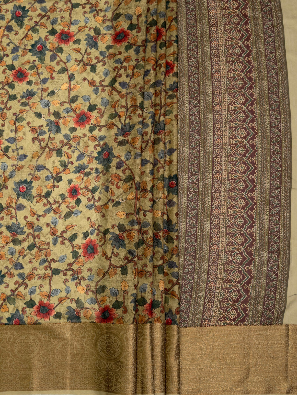 MIMOSA Saree Saree — pallu and zari work detail