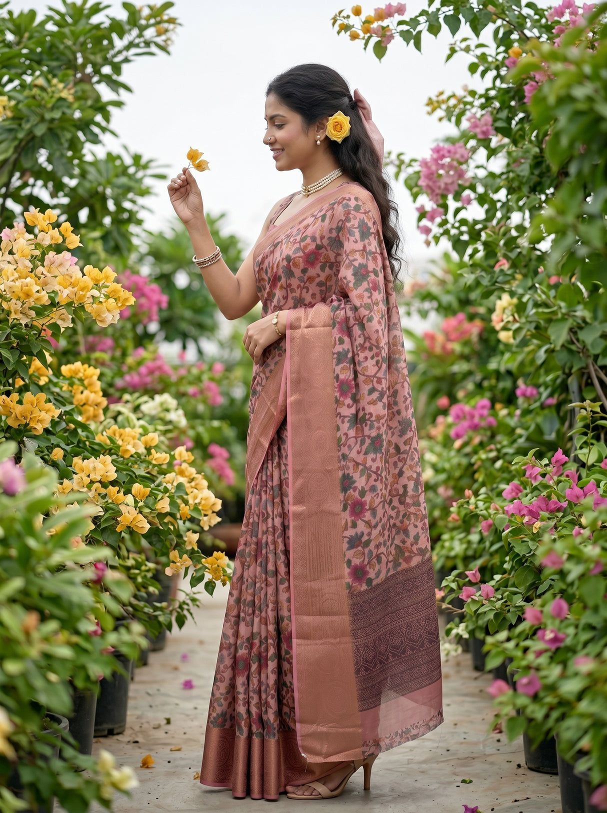 MIMOSA Saree Saree — pose 3 styling detail