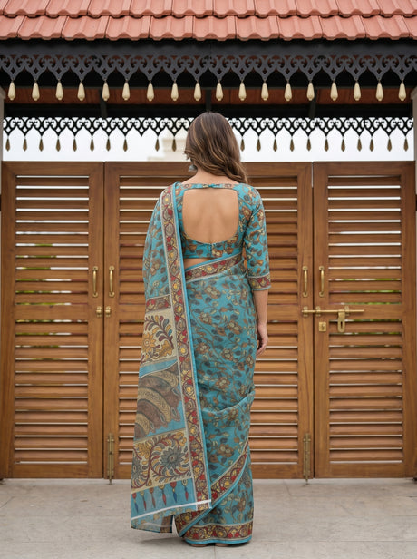 MIMOSA Ananda Saree Saree — pose 2 styling detail