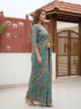 MIMOSA Ananda Saree Saree — pose 3 styling detail