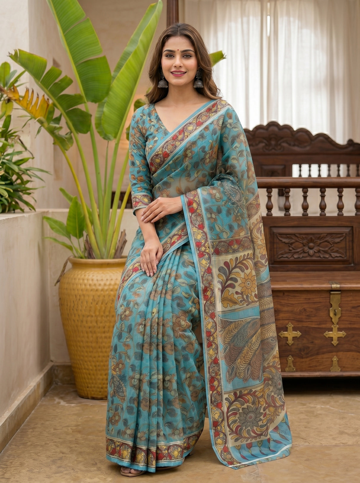 MIMOSA Ananda Saree Saree — pose 8 styling detail