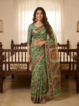 Green  Saree