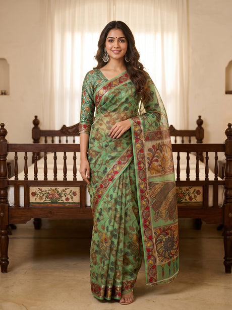 Green  Saree