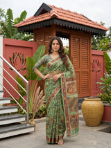 MIMOSA Green Saree Saree — pose 4 styling detail