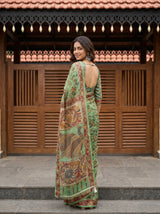 MIMOSA Green Saree Saree — pose 7 styling detail