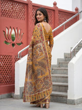MIMOSA Mustard Saree Saree — pose 7 styling detail