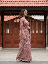 MIMOSA Pink Saree Saree — pose 3 styling detail