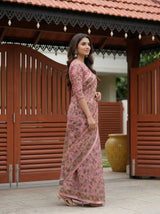 MIMOSA Pink Saree Saree — pose 5 styling detail