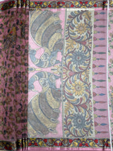 MIMOSA Pink Saree Saree — pallu and zari work detail