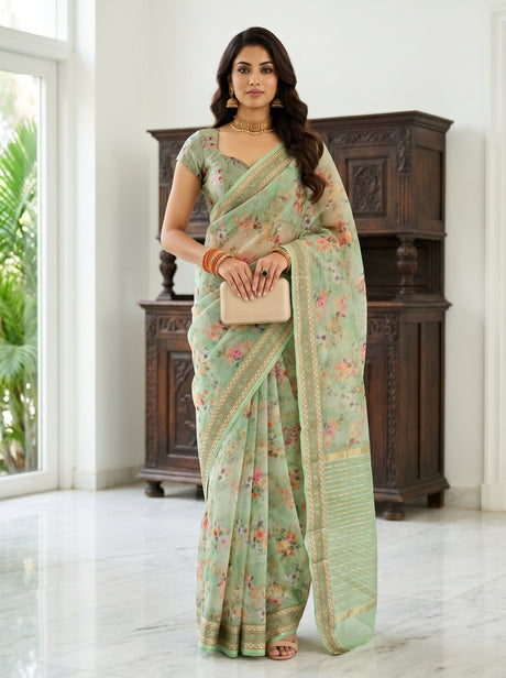 MIMOSA Saree Saree — front view on mannequin