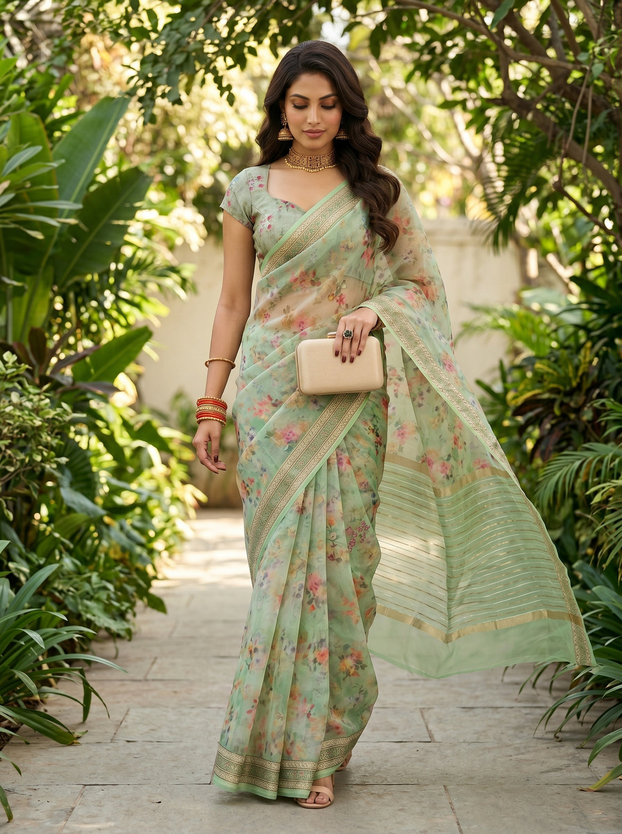 MIMOSA Saree Saree — pose 6 styling detail