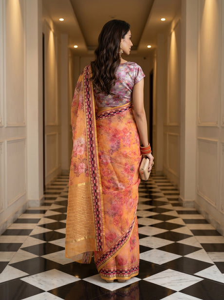 MIMOSA Saree Saree — pose 2 styling detail