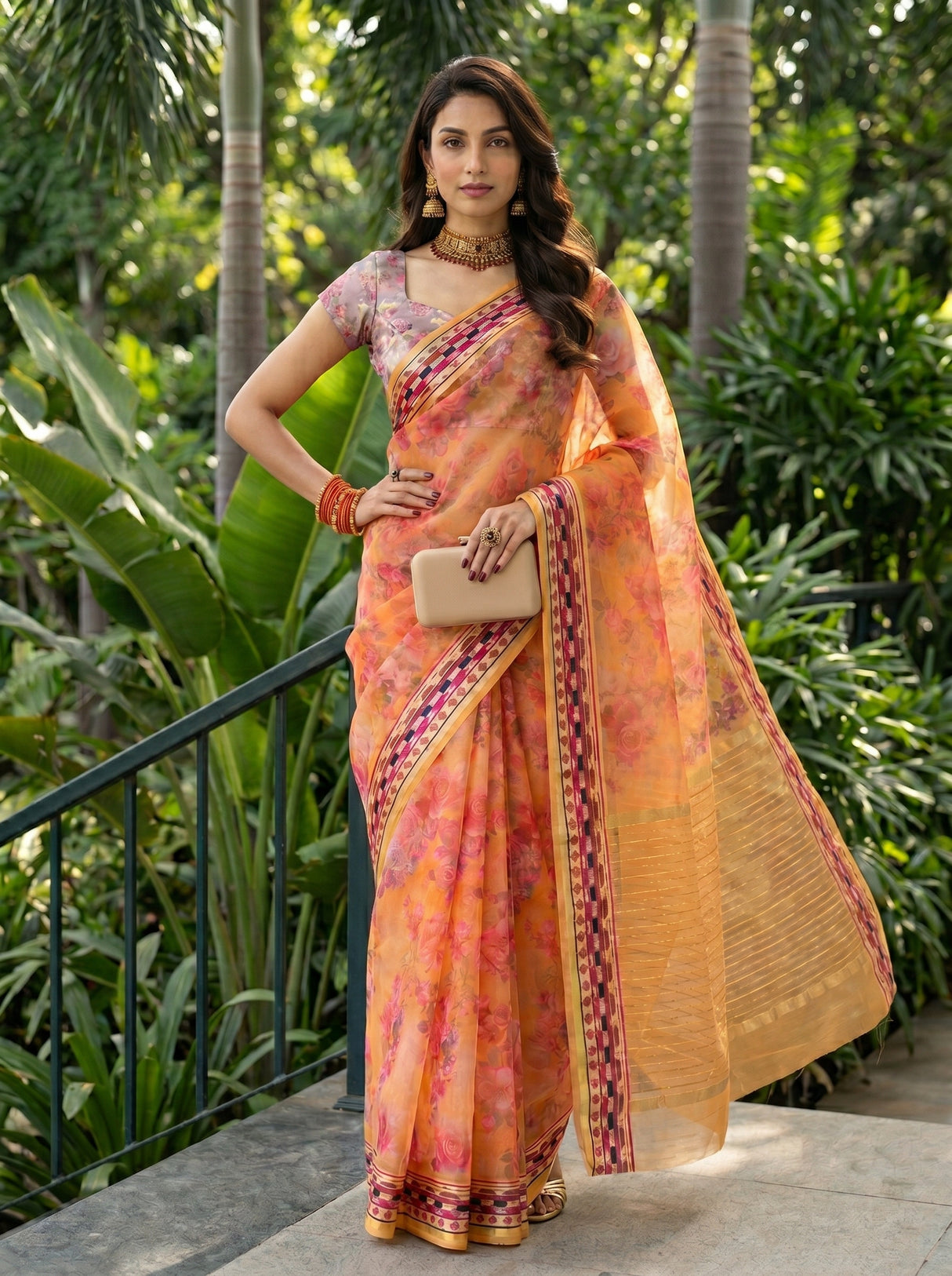 MIMOSA Saree Saree — pose 4 styling detail