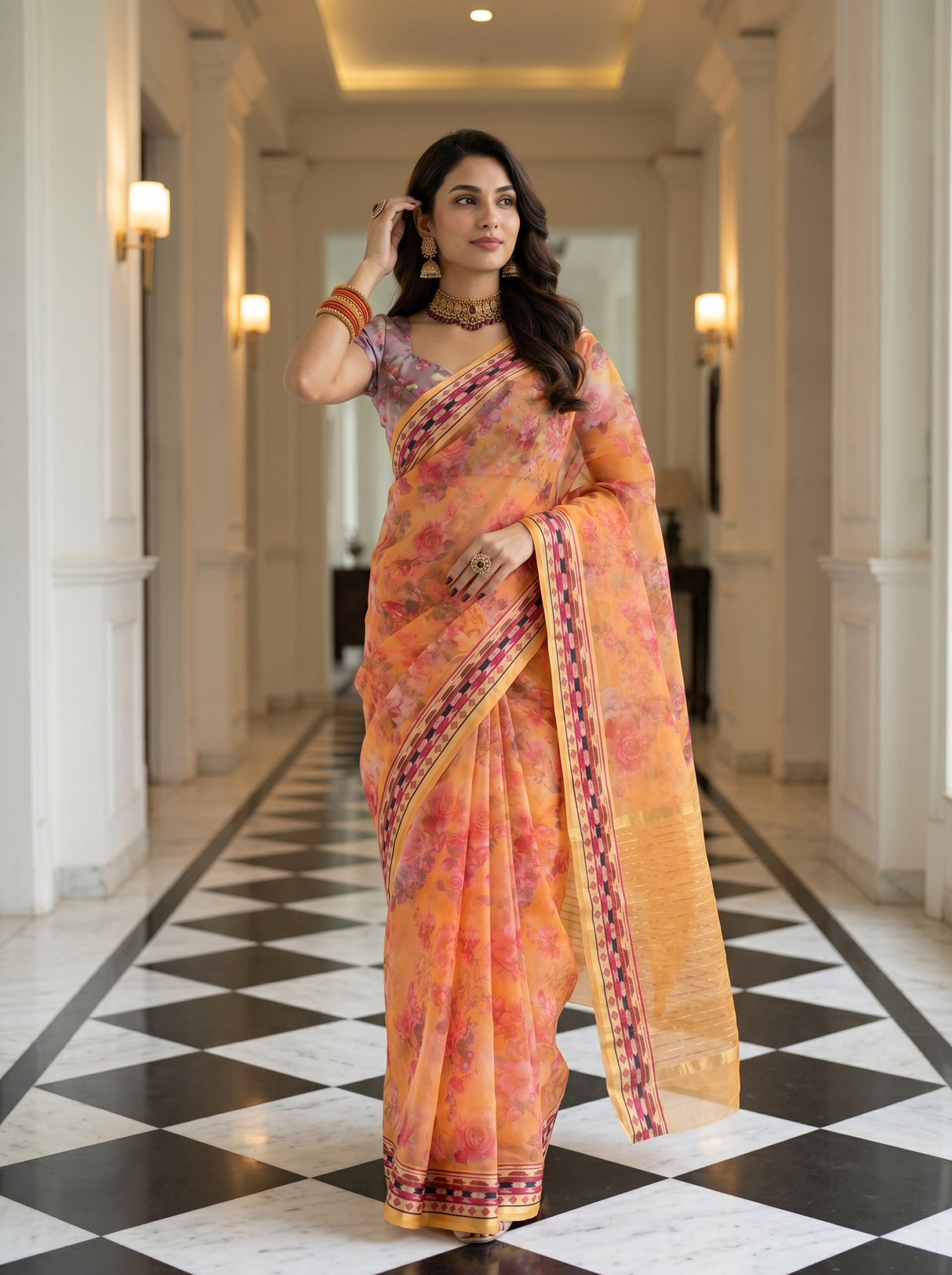 MIMOSA Saree Saree — pose 5 styling detail