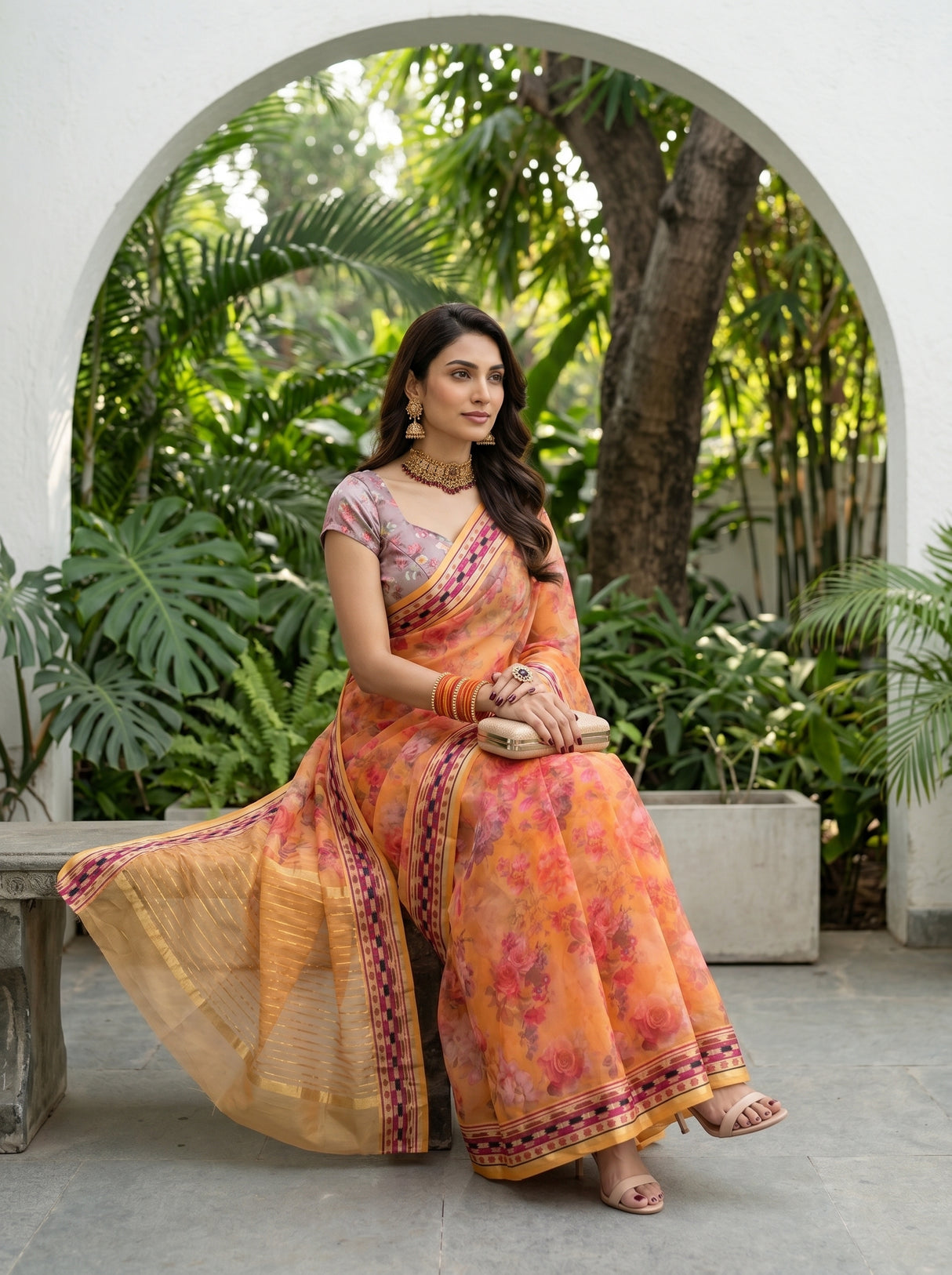 MIMOSA Saree Saree — pose 8 styling detail