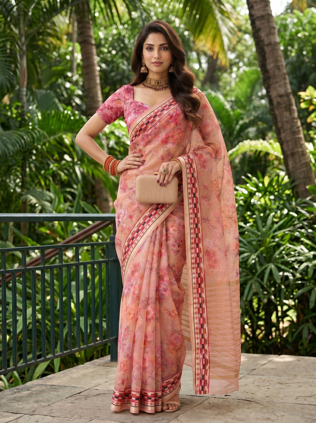 MIMOSA Saree Saree — pose 4 styling detail
