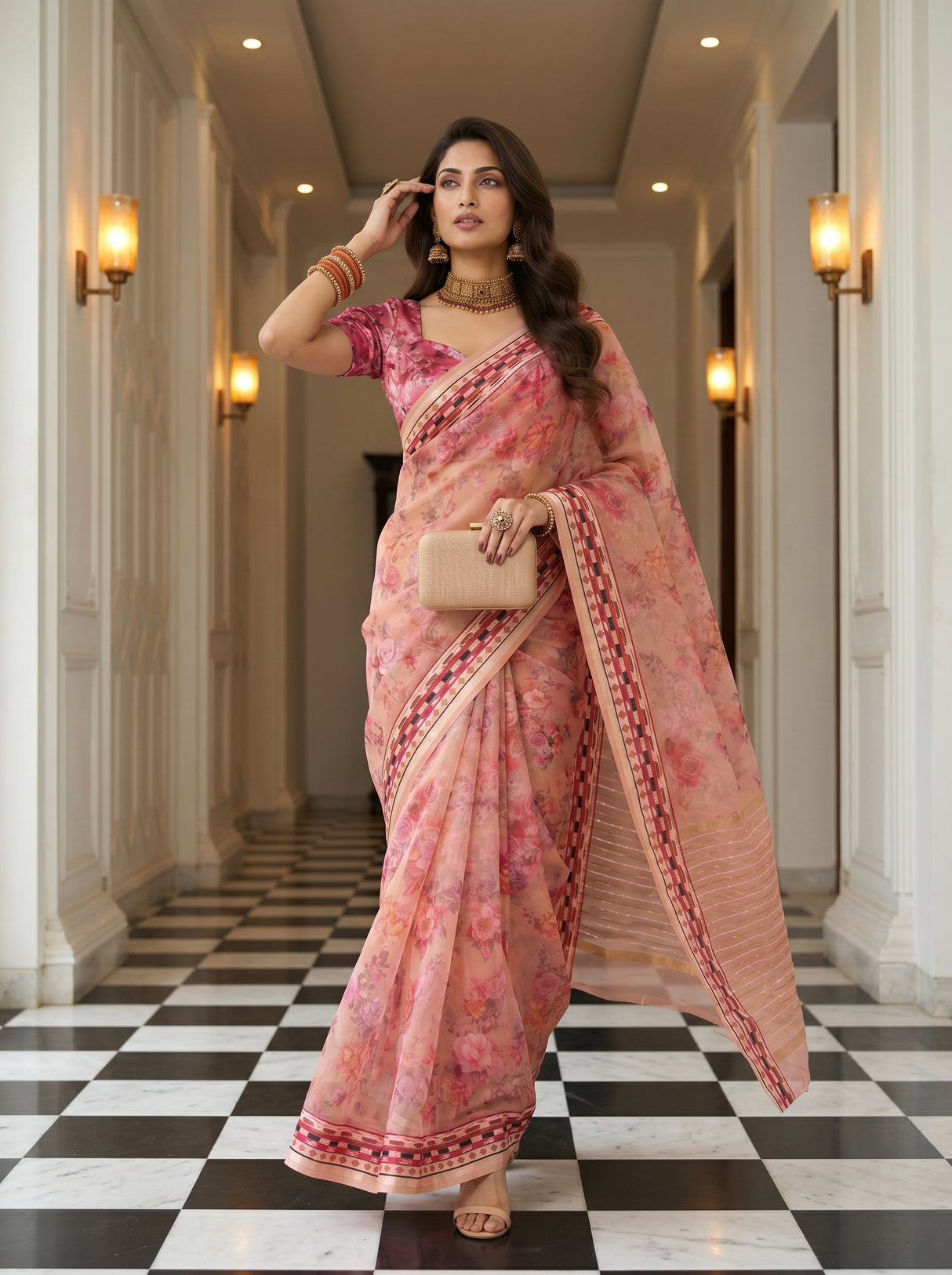 MIMOSA Saree Saree — pose 5 styling detail