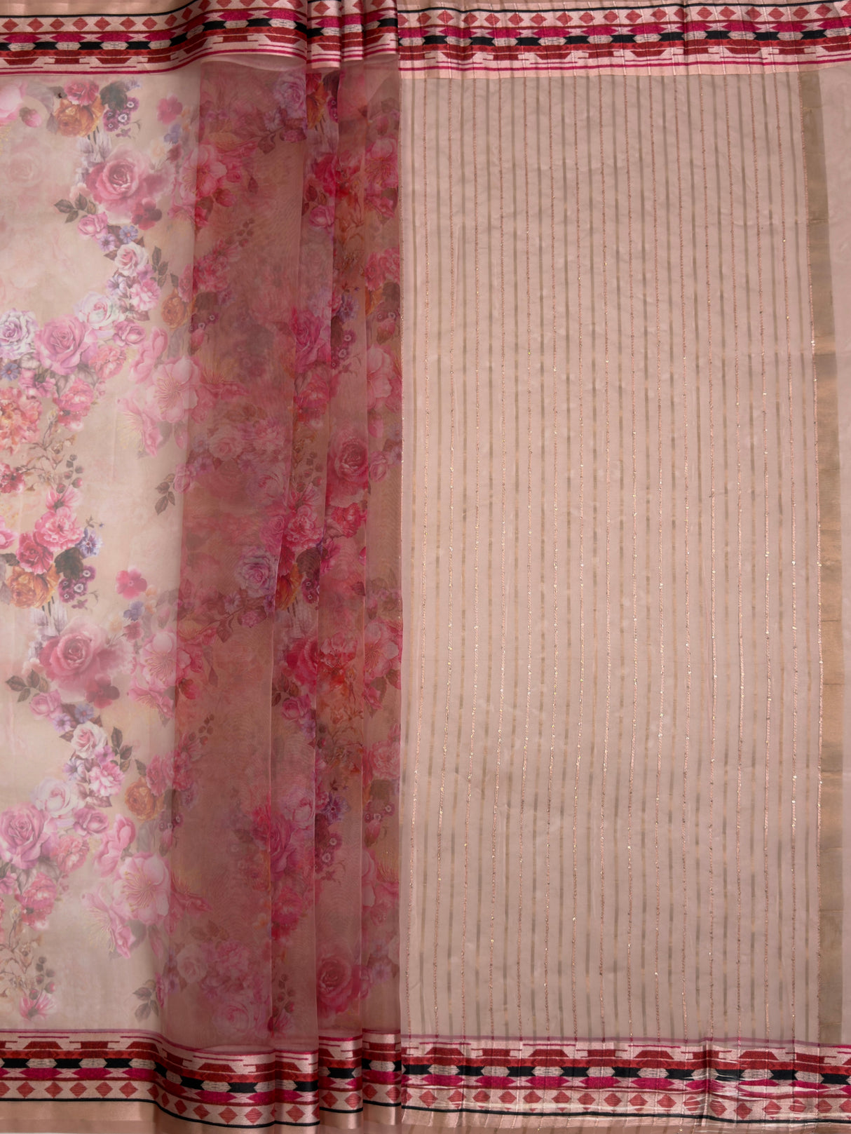 MIMOSA Saree Saree — pallu and zari work detail