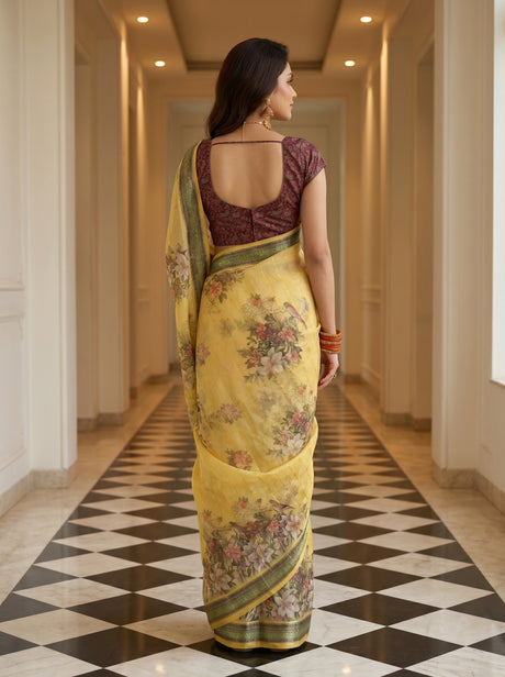 MIMOSA Saree Saree — pose 2 styling detail