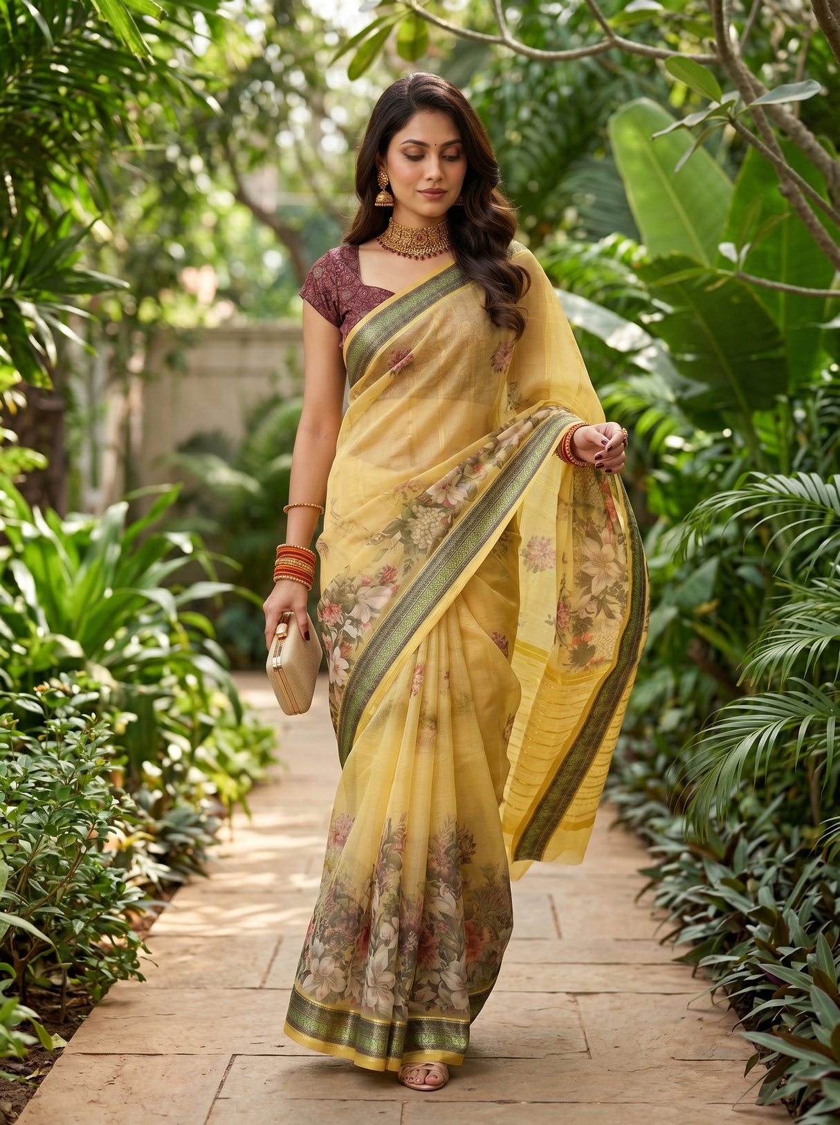 MIMOSA Saree Saree — pose 6 styling detail