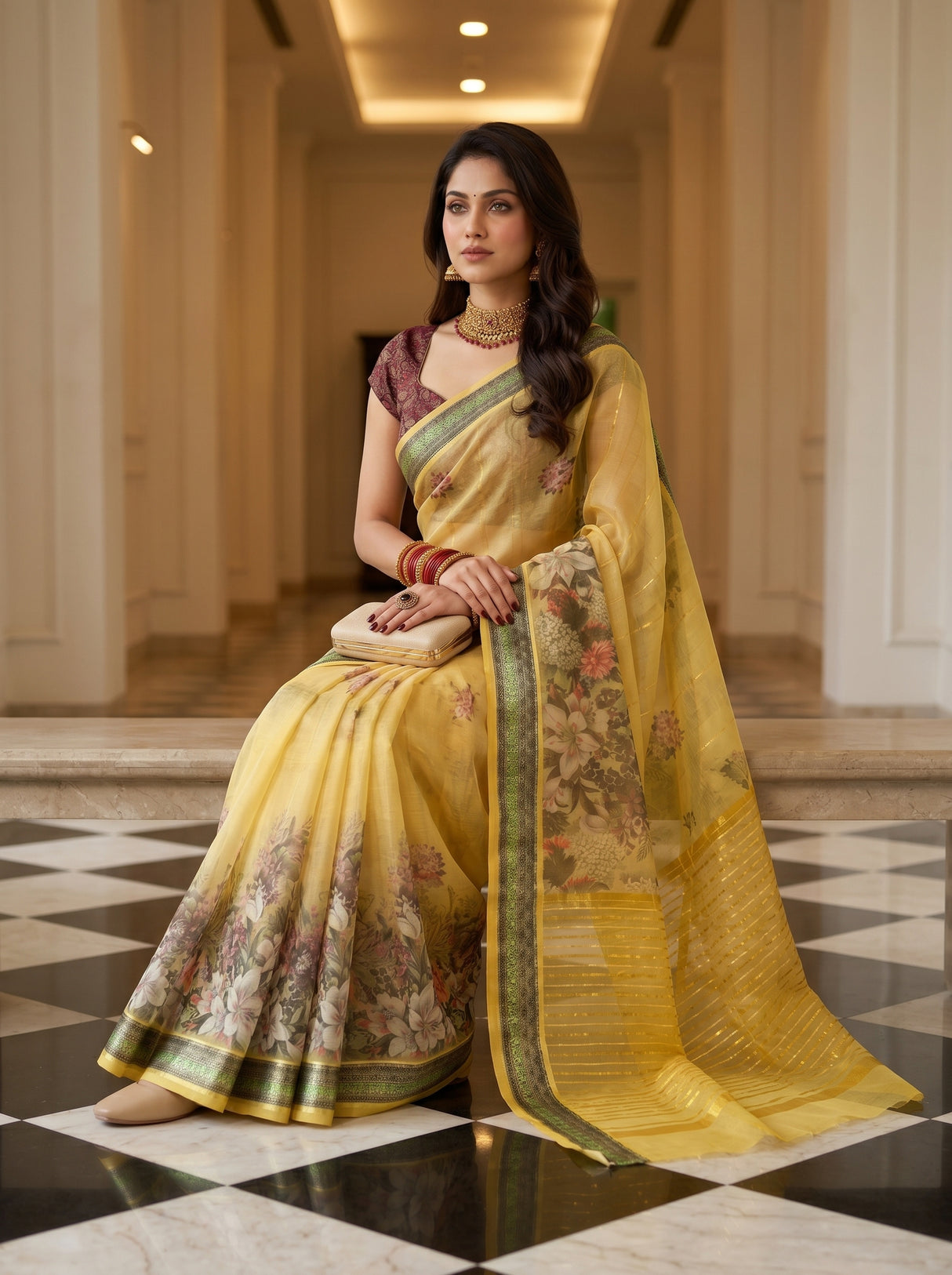 MIMOSA Saree Saree — pose 8 styling detail