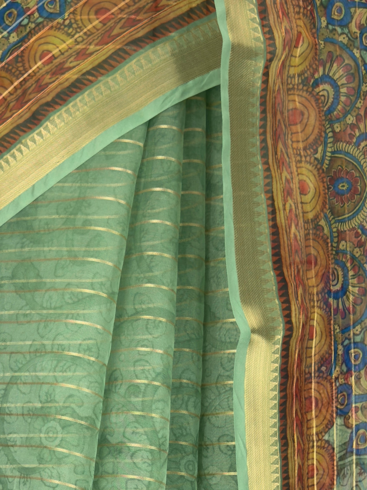 MIMOSA Olive Saree Saree — fleets shot full lifestyle