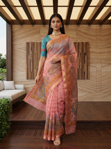 MIMOSA Pink Saree Saree — pose 6 styling detail