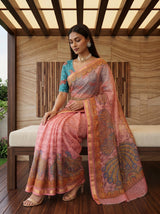 MIMOSA Pink Saree Saree — pose 8 styling detail