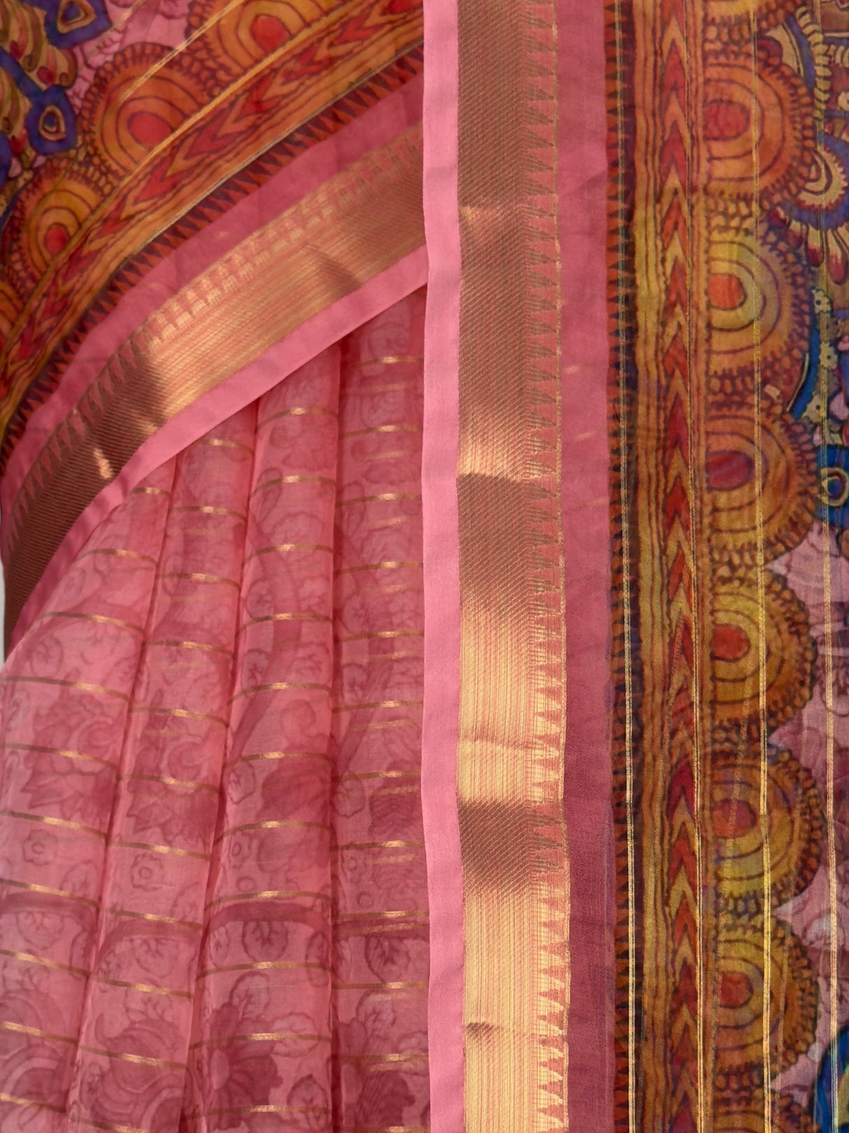 MIMOSA Pink Saree Saree — fleets shot full lifestyle
