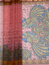 MIMOSA Pink Saree Saree — pallu and zari work detail