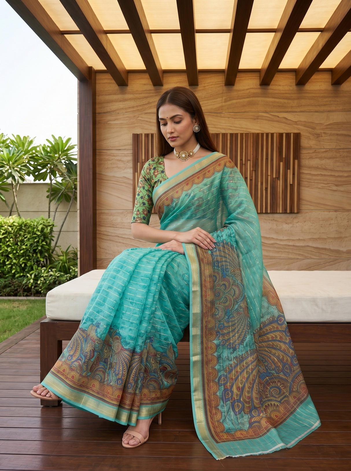 MIMOSA Rama Saree Saree — pose 8 styling detail