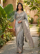 MIMOSA Ananda Saree Saree — pose 6 styling detail