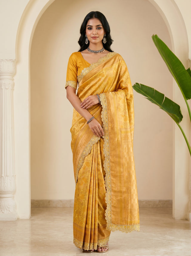 Gold  Saree