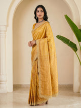 MIMOSA Gold Saree Saree — pose 5 styling detail