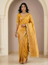 MIMOSA Gold Saree Saree — pose 6 styling detail