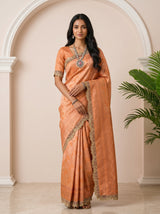 Orange  Saree