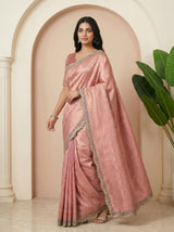 MIMOSA Pink Saree Saree — pose 9 styling detail