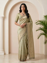 MIMOSA Pista Saree Saree — pose 10 styling detail
