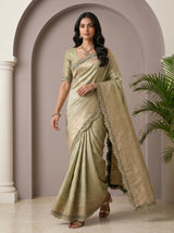 MIMOSA Pista Saree Saree — pose 6 styling detail