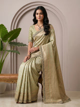 MIMOSA Pista Saree Saree — pose 8 styling detail