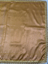 MIMOSA Mustard Kanjivaram Art Silk Saree — pallu and zari work detail