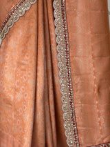 MIMOSA Orange Kanjivaram Art Silk Saree — fleets shot full lifestyle