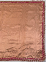 MIMOSA Peach Kanjivaram Art Silk Saree — pallu and zari work detail
