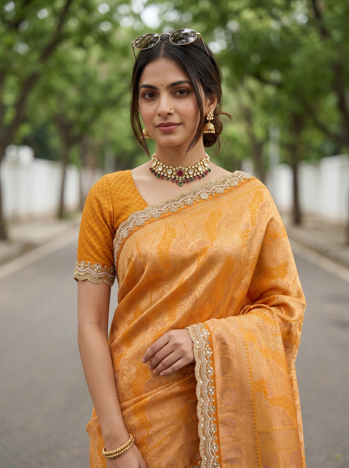 MIMOSA Saree Saree — pose 10 styling detail