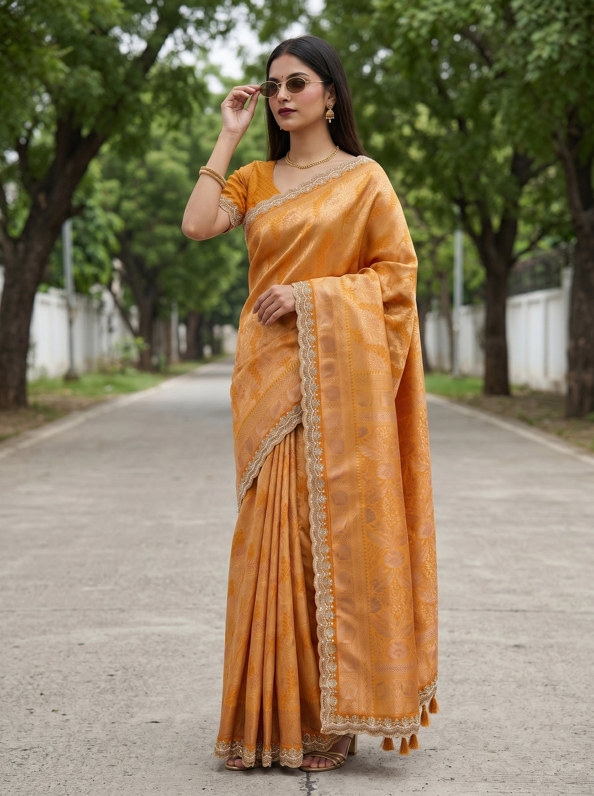 MIMOSA Saree Saree — pose 4 styling detail