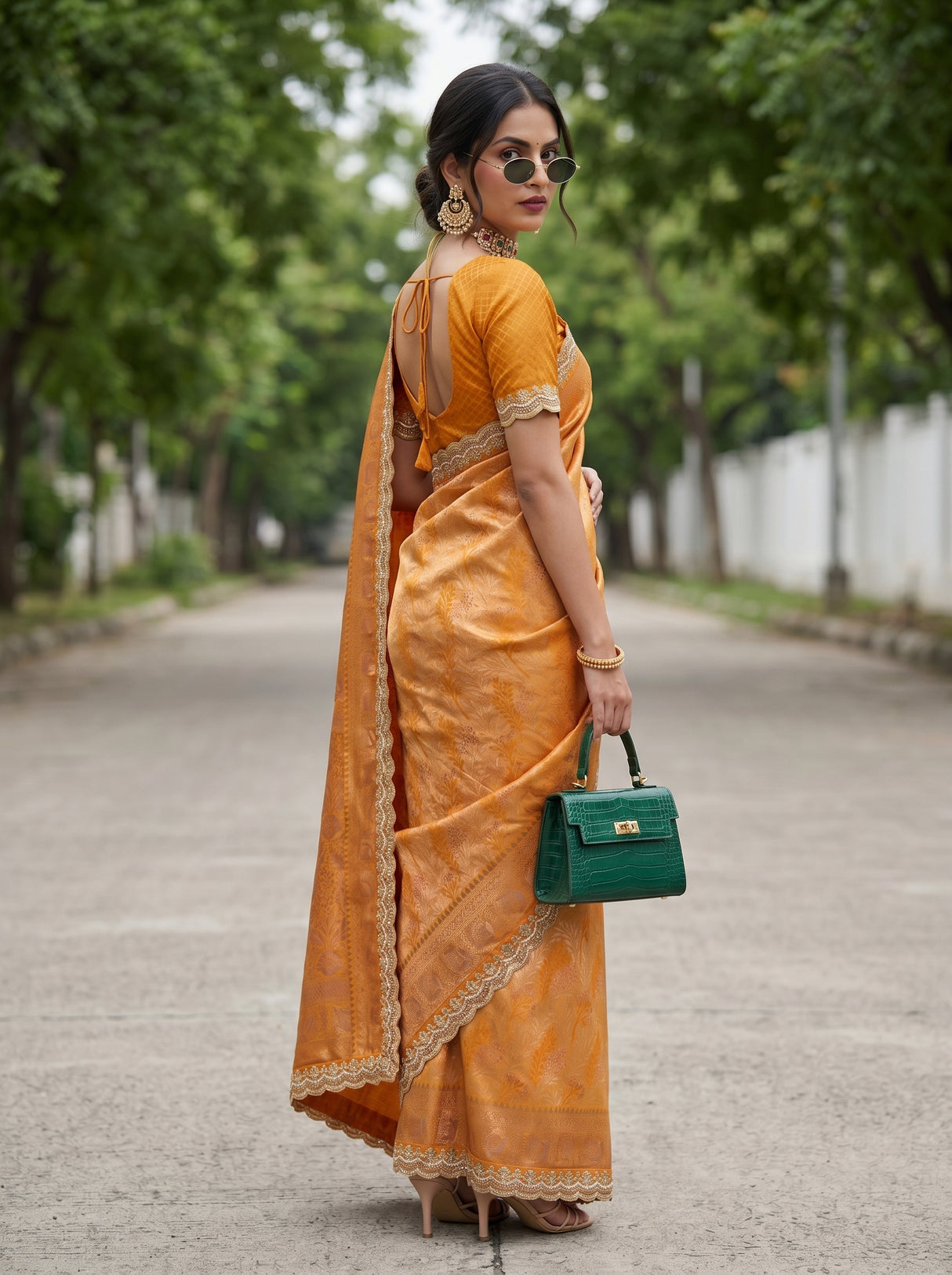 MIMOSA Saree Saree — pose 8 styling detail