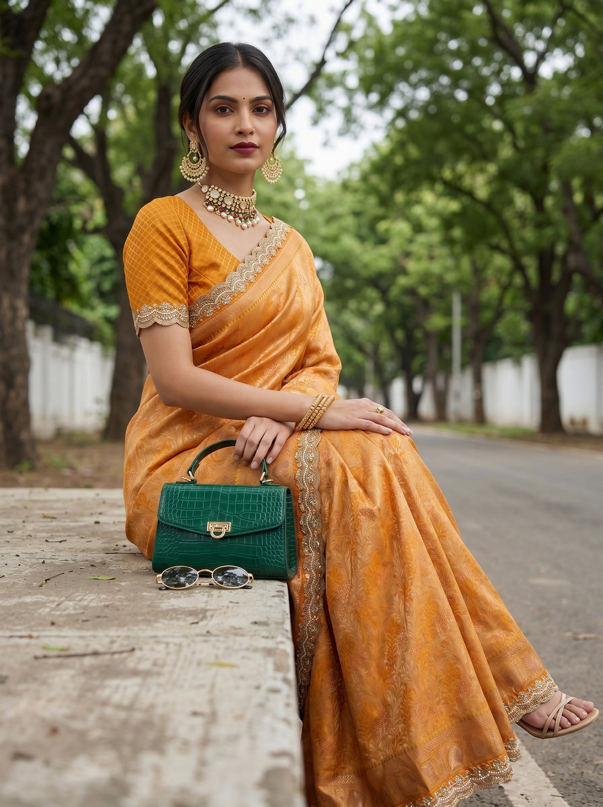 MIMOSA Saree Saree — pose 9 styling detail