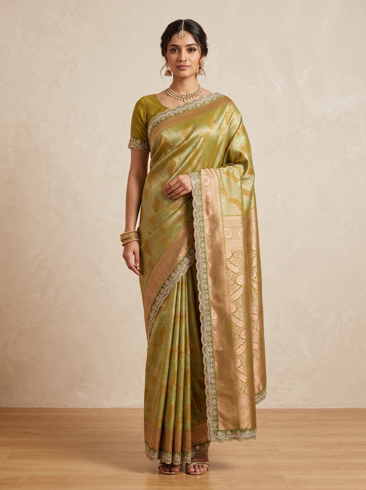 MIMOSA Saree Saree — front view on mannequin