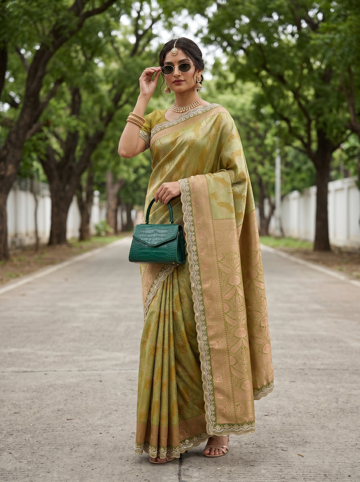 MIMOSA Saree Saree — pose 4 styling detail