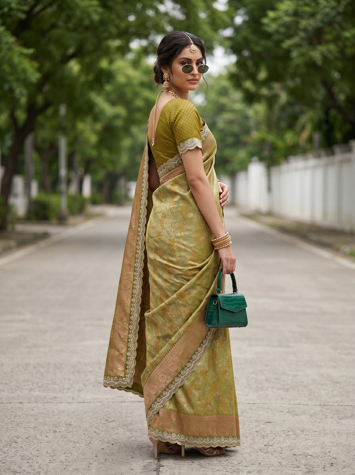 MIMOSA Saree Saree — pose 8 styling detail